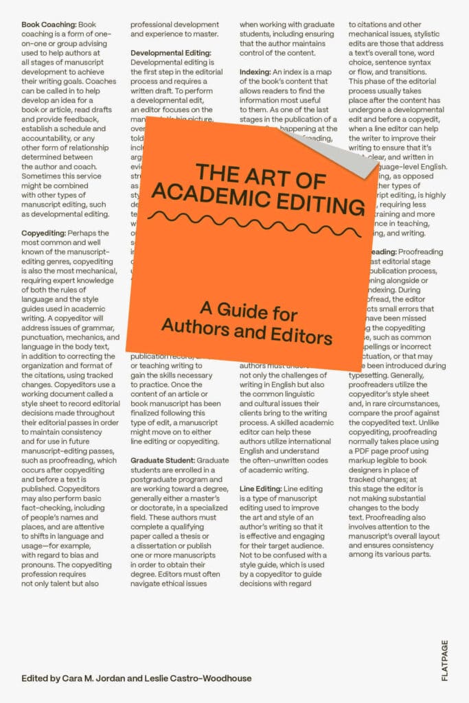 Cover of the book The Art of Academic Editing about the academic editorial and publishing process