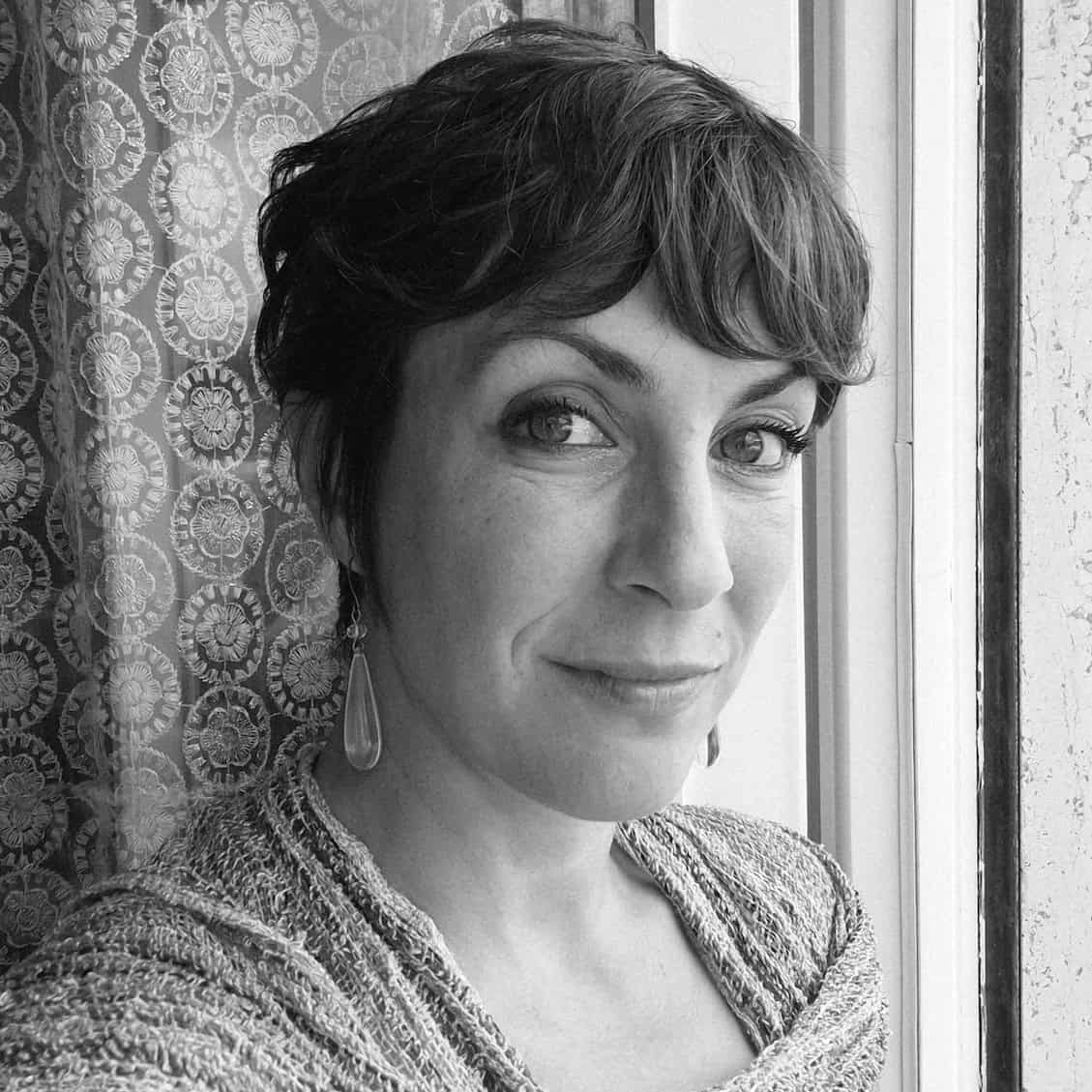 Copyeditor with short brown hair